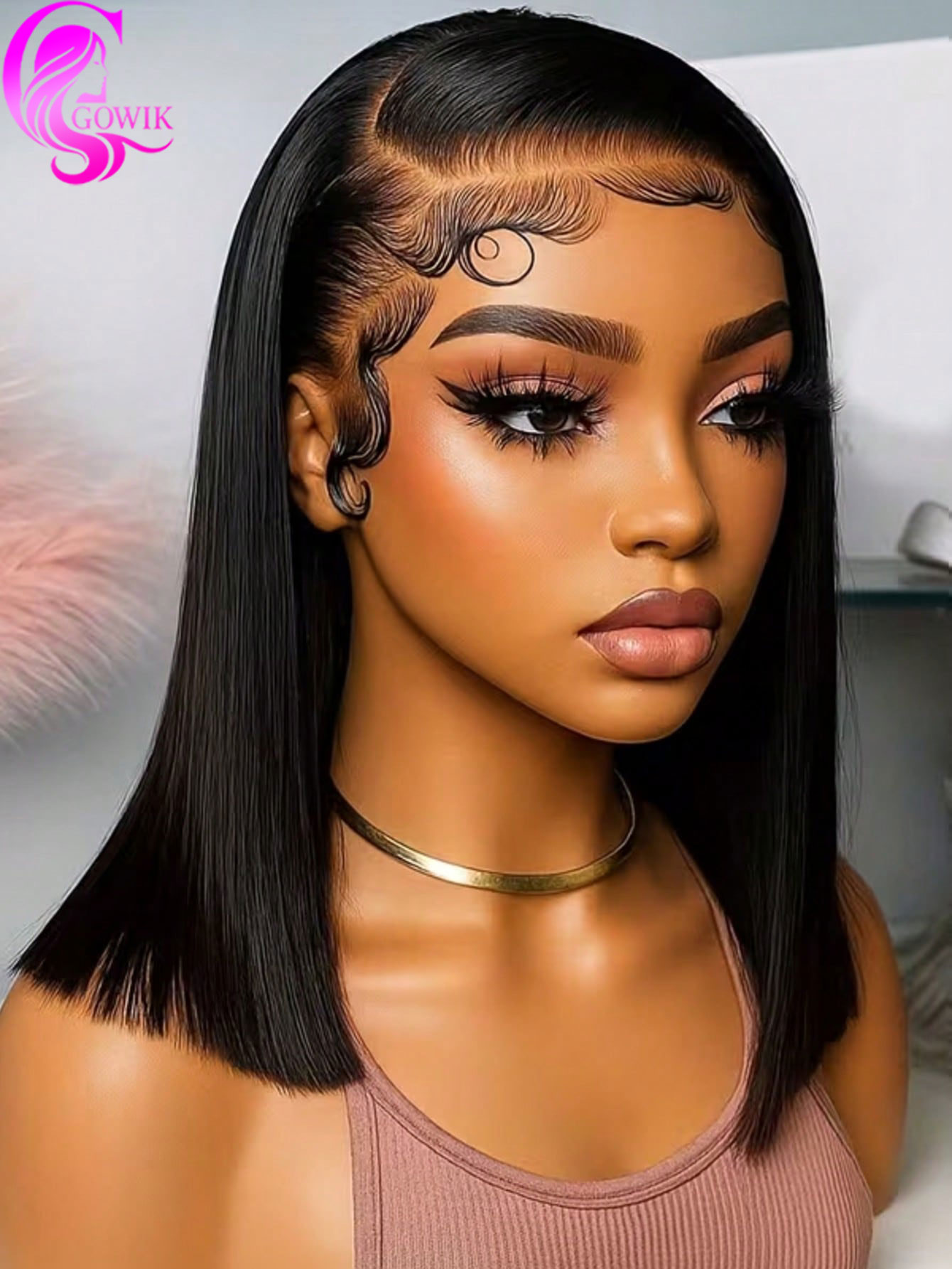 Pre Parted 13X4 Lace Front Bob Wig - Parrucche Gowik con Frontale in Pizzo
