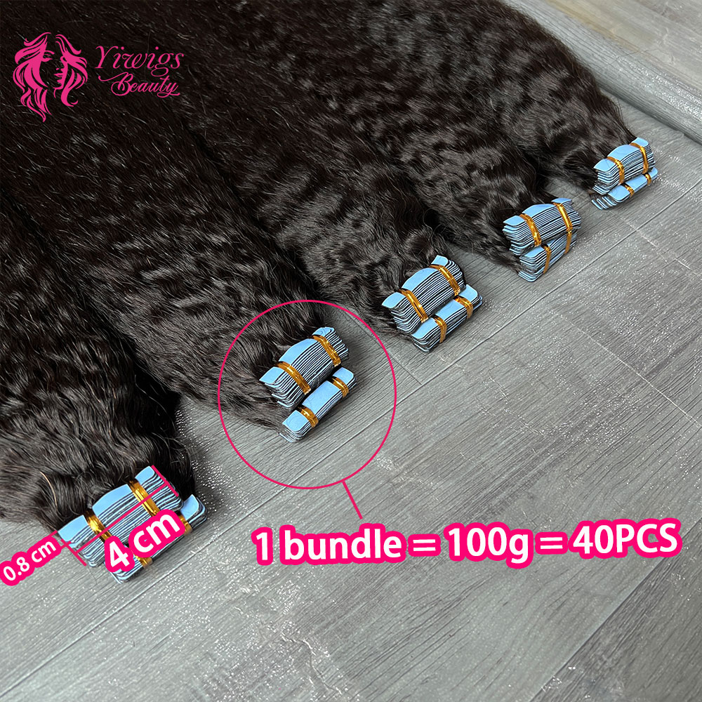Invisible Tape In Extensions Real Hair - Extension per Capelli con Nastro Adesivo,