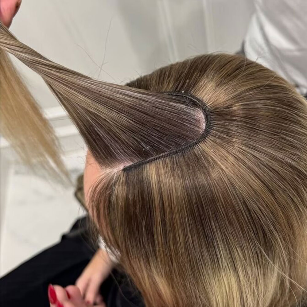 Seamless Clip In Hair Extensions Human Hair - Extension di capelli umani a clip