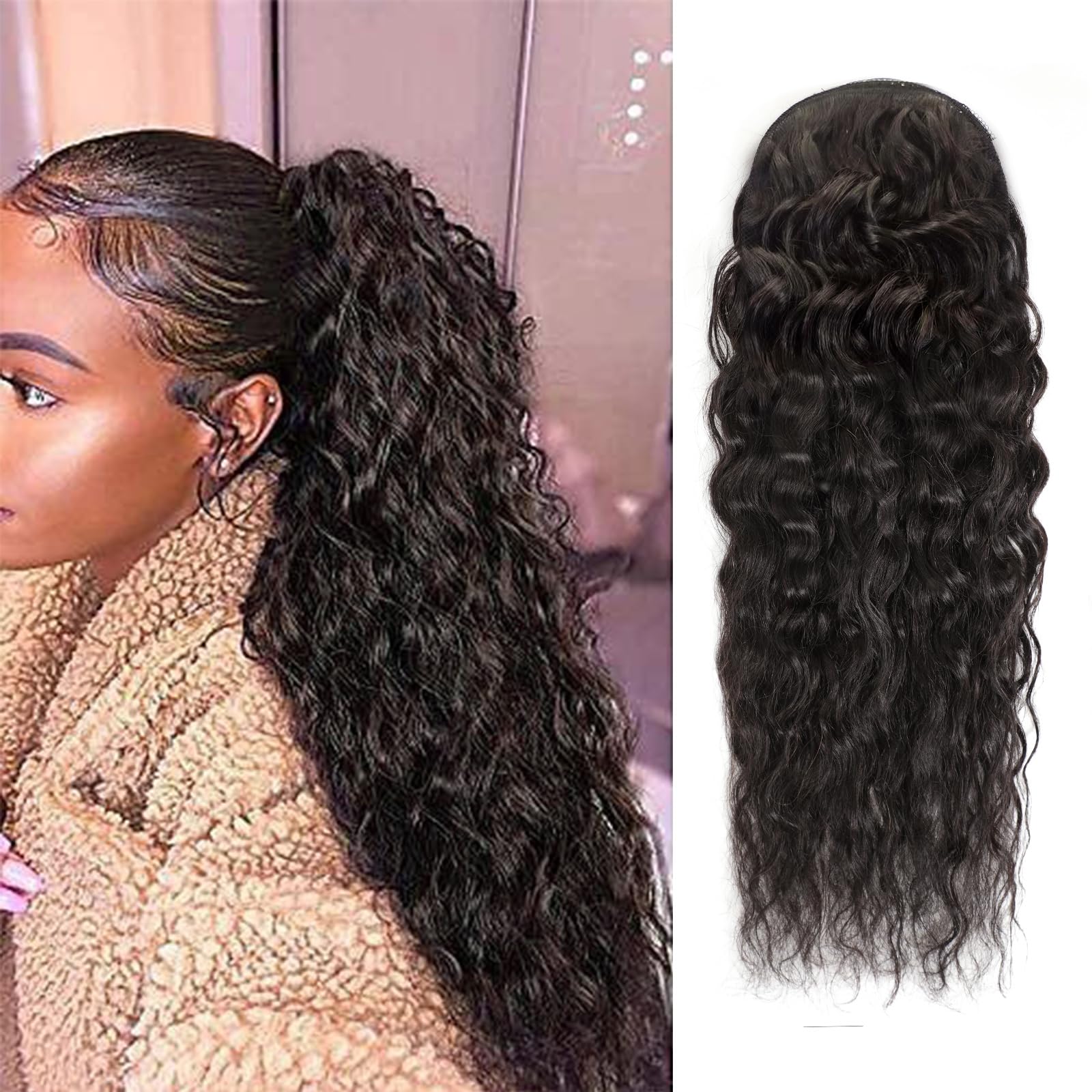 Seamless Clip In Hair Extensions Human Hair - Extension per capelli umani a coda
