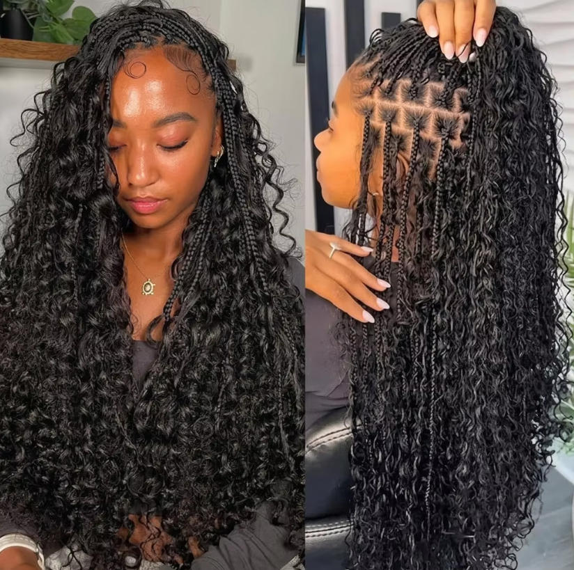 Water Wave Bulk Human Hair For Braiding - Capelli Umani Sciolti in Bulk, Onda