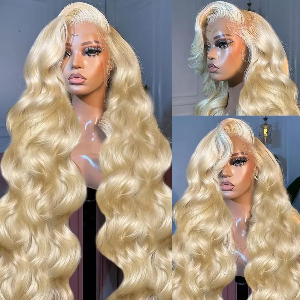 613 Blonde Body Wave Lace Front Wig - # Parrucche in Capelli Umani 613