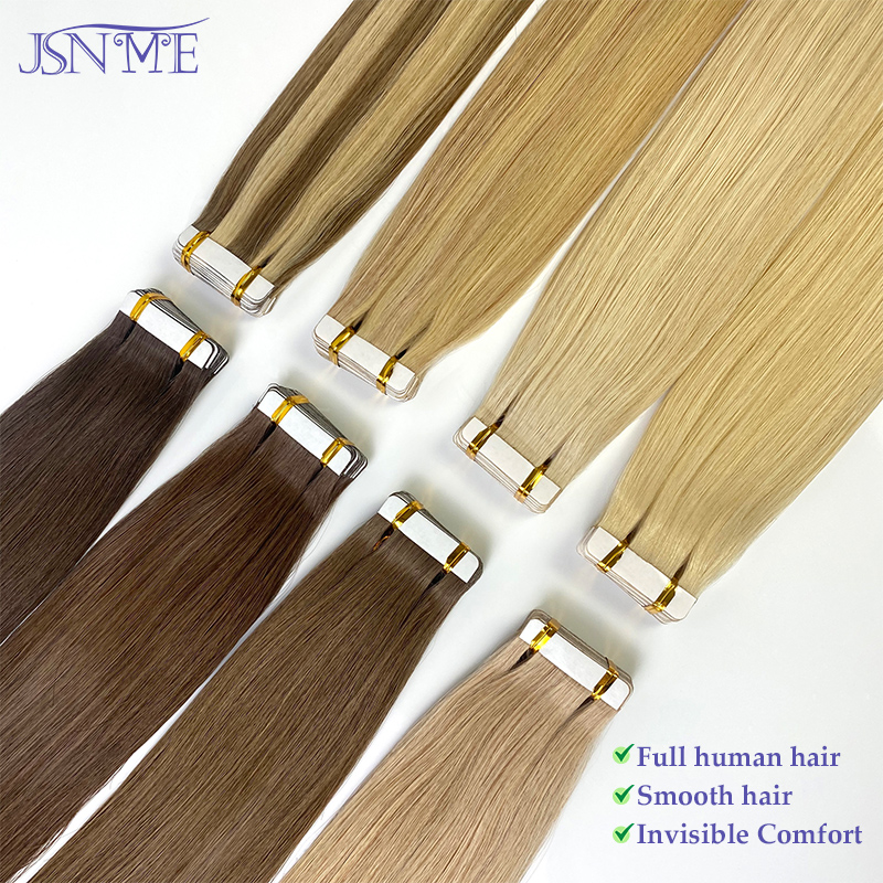 Invisible Tape In Extensions Real Hair - JSNME Extensioni per capelli con nastro