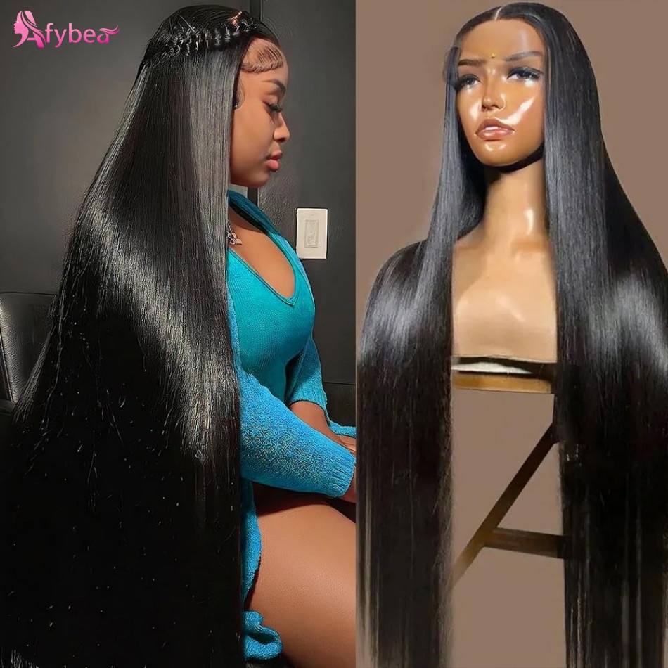 Hd Lace Frontal Wig Human Hair Pre Plucked - Parrucche di capelli umani lisci da