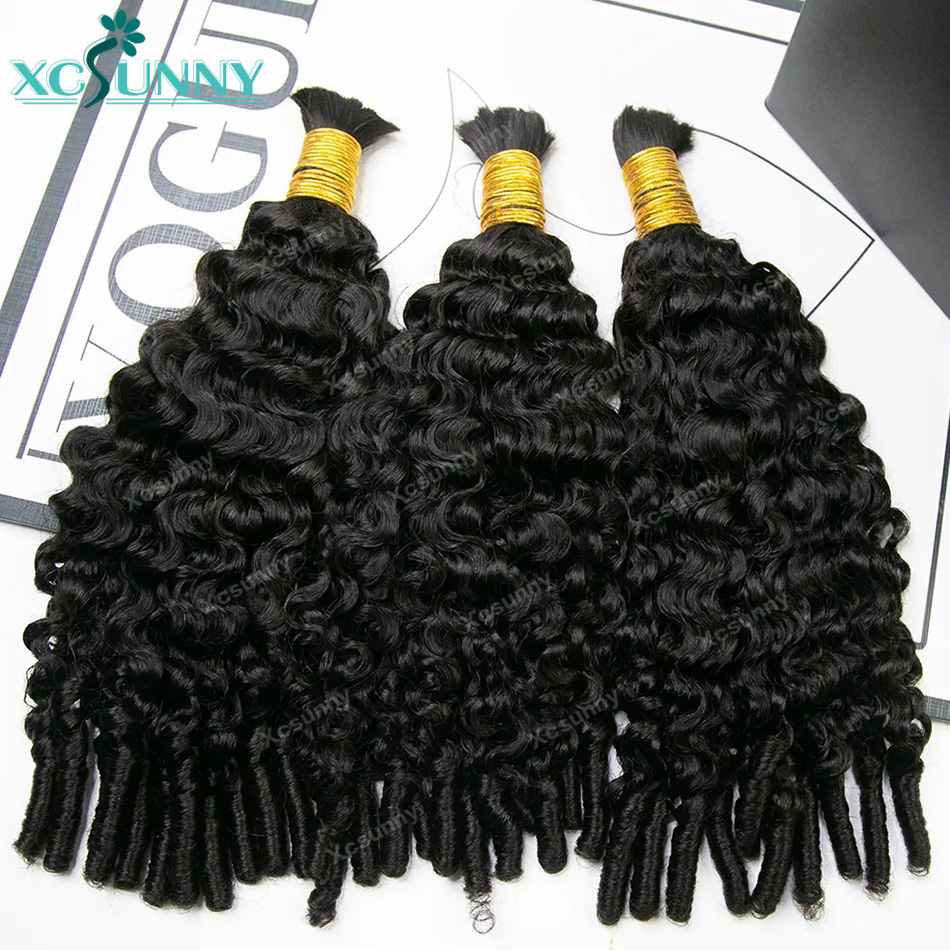 Water Wave Bulk Human Hair For Braiding - Treccine Boho Ricci Effetto Acqua, Capelli