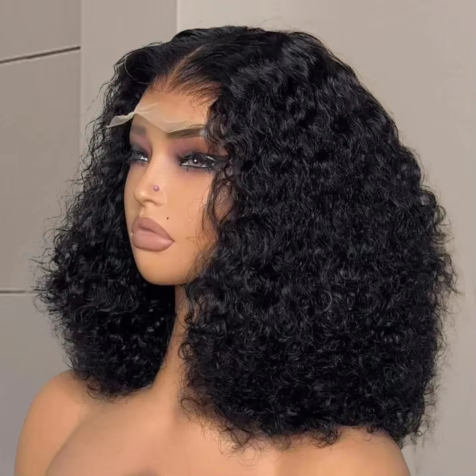Glueless Wear And Go Human Hair Wig - Parrucche in Capelli Umani Ricci Bob