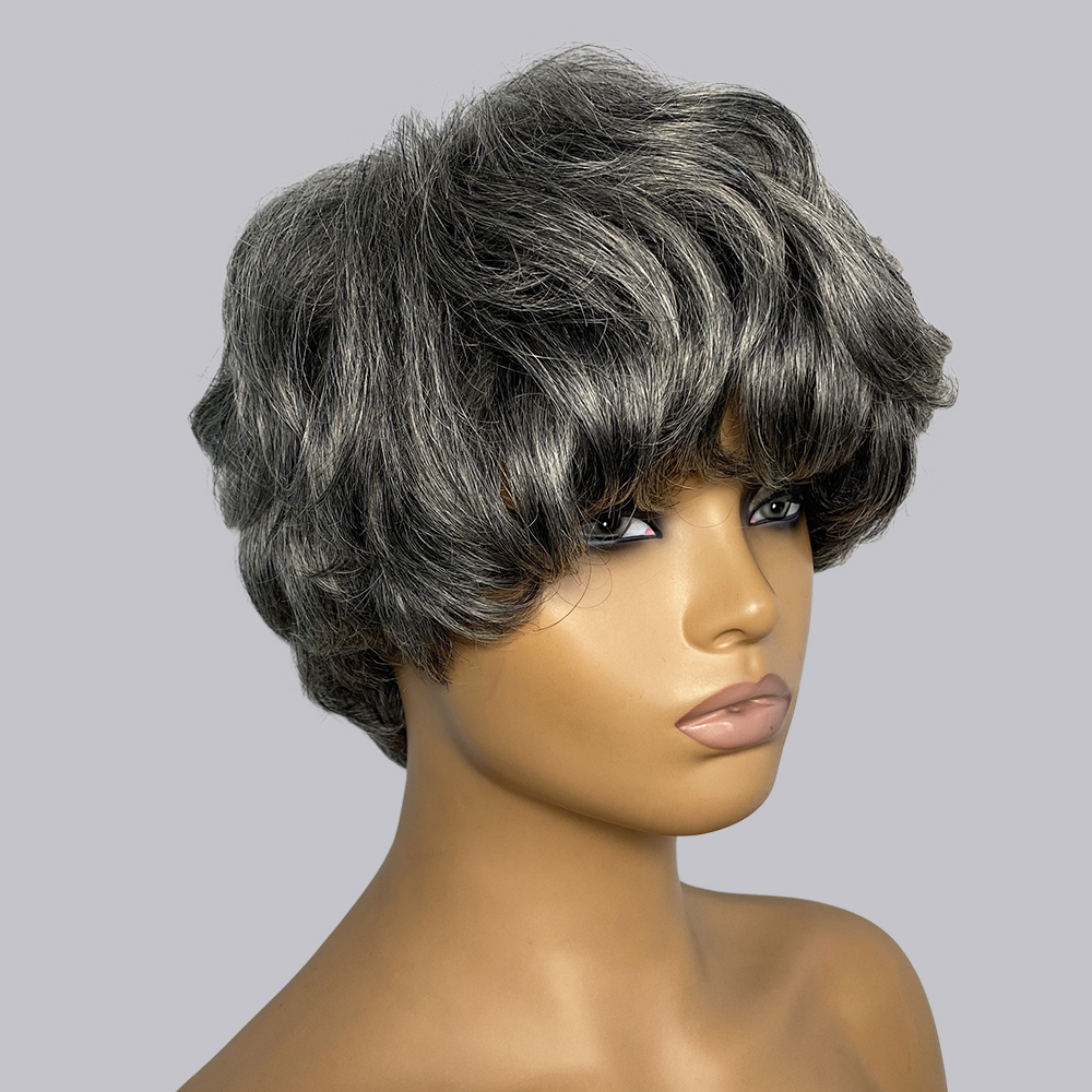 Short Pixie Cut Wig Human Hair Cheap - Parrucche per capelli umani con taglio