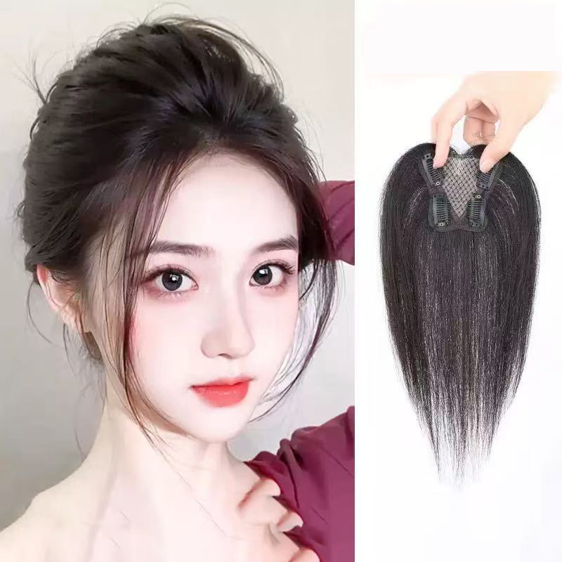 Seamless Clip In Hair Extensions Human Hair - Topper per capelli umani traspirante per