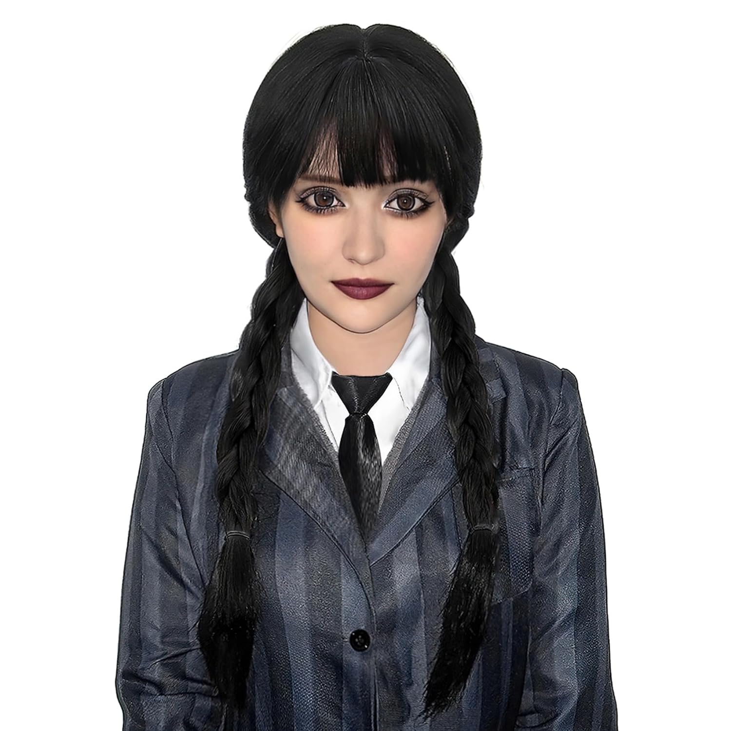 Synthetic Braided Wigs For Black Women - Parrucca intrecciata nera lunga parrucca widncourt