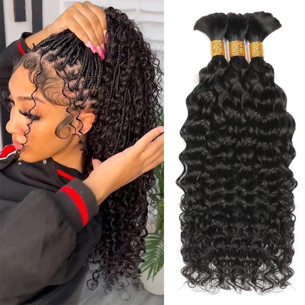 Capelli Umani Ondulati per Int - Water Wave Bulk Human Hair For Braiding recensione e prezzo