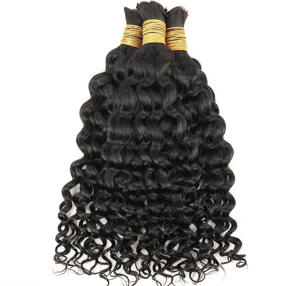 Capelli Umani Ondulati per Int - Water Wave Bulk Human Hair For Braiding recensione e prezzo