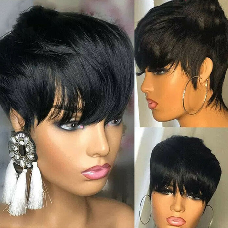 Parrucche corte in capelli uma - Short Pixie Cut Wig Human Hair Cheap recensione e prezzo