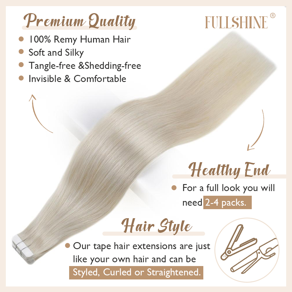 Nastro completamente lucido ne - Invisible Tape In Extensions Real Hair recensione e prezzo