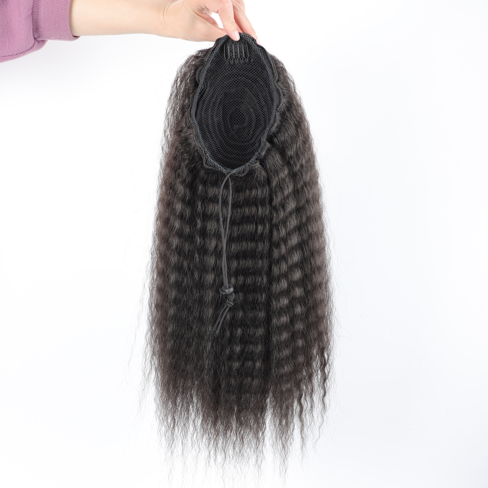 Falso coulisse sintetica coda  - Drawstring Afro Curly Puff Ponytail recensione e prezzo