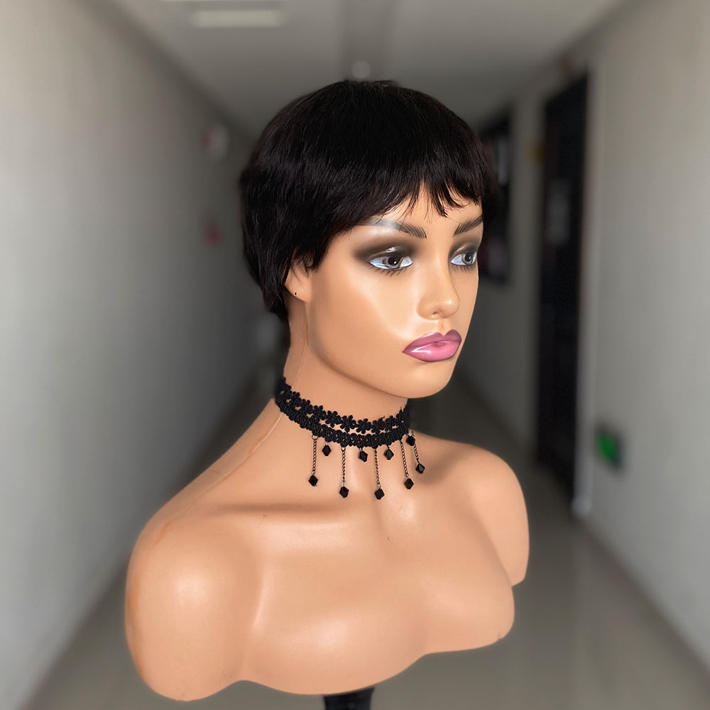Parrucche per capelli umani co - Short Pixie Cut Wig Human Hair Cheap recensione e prezzo