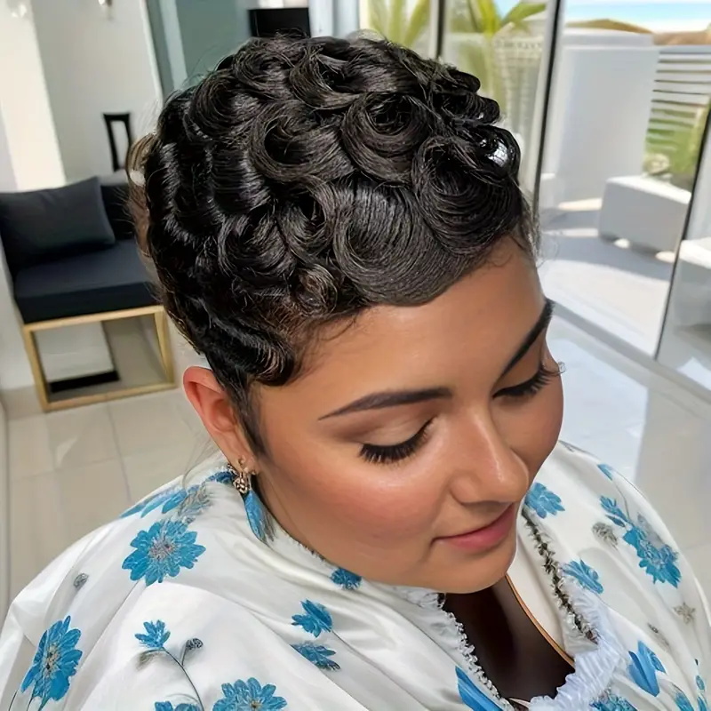 Parrucca corta a taglio pixie, - Short Pixie Cut Wig Human Hair Cheap recensione e prezzo
