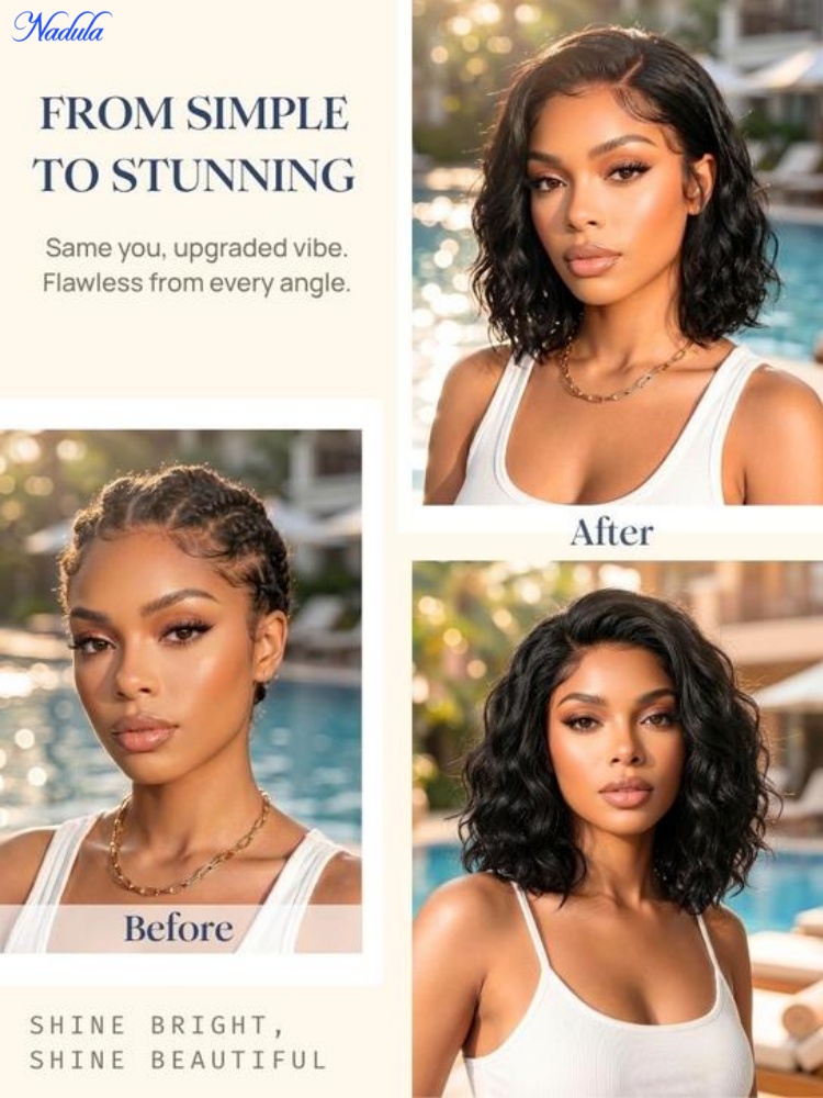 Parrucca BOB Nadula 13x4 con F - Pre Parted 13X4 Lace Front Bob Wig recensione e prezzo