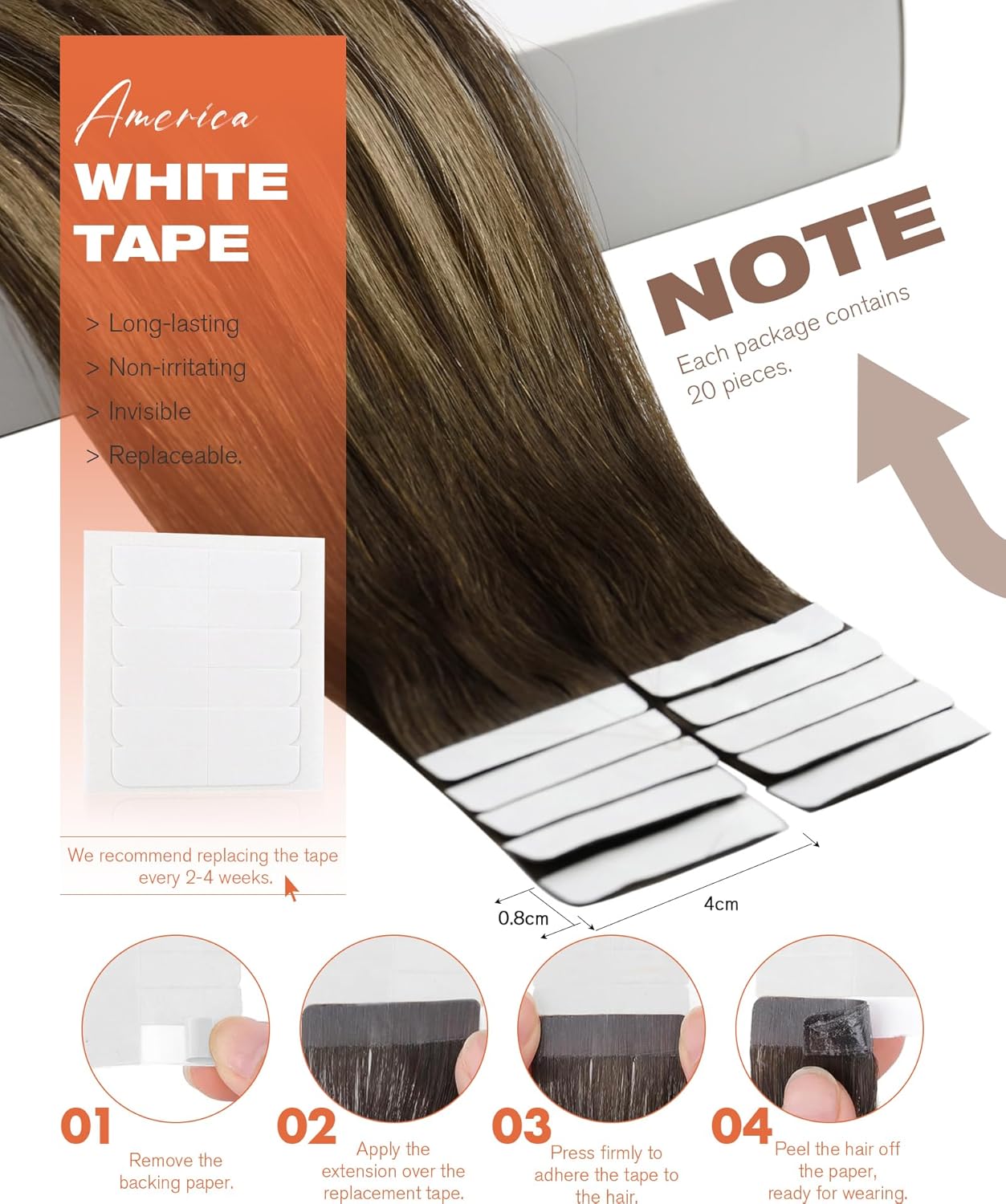 Estensioni per capelli VeSunny - Invisible Tape In Extensions Real Hair recensione e prezzo