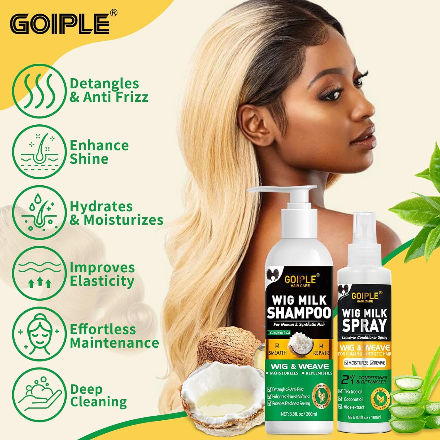 GOIPLE Kit 3 in 1 per la Cura  - Synthetic Wigs recensione e prezzo