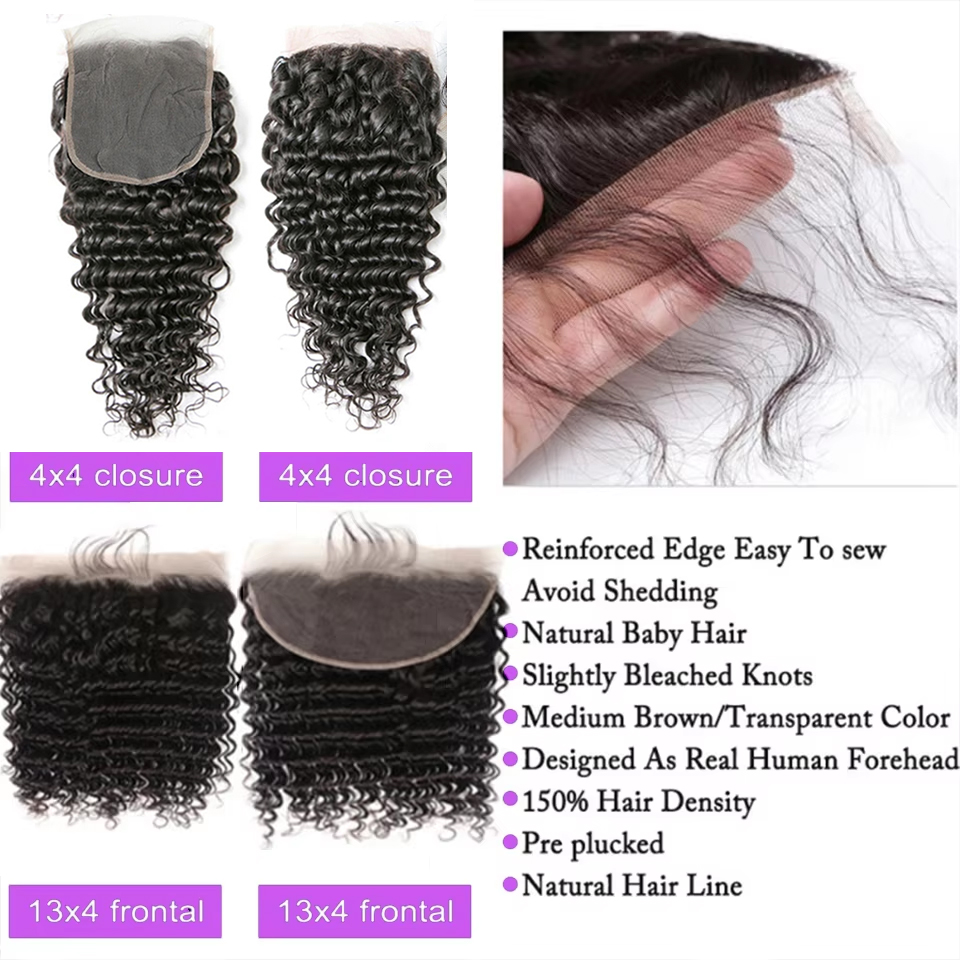 Extensioni di capelli brasilia - Deep Wave 3 Bundles With Closure recensione e prezzo