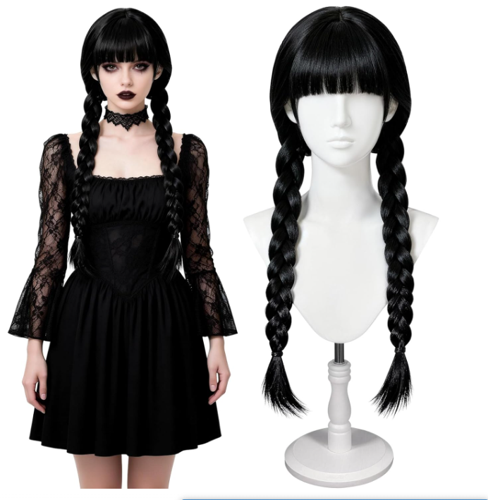 Parrucche lunghe gotiche per c - Synthetic Braided Wigs For Black Women recensione e prezzo