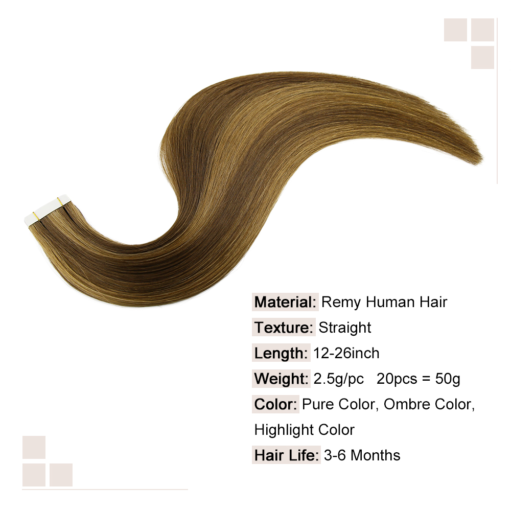 Estensione dei capelli umani s - Invisible Tape In Extensions Real Hair recensione e prezzo