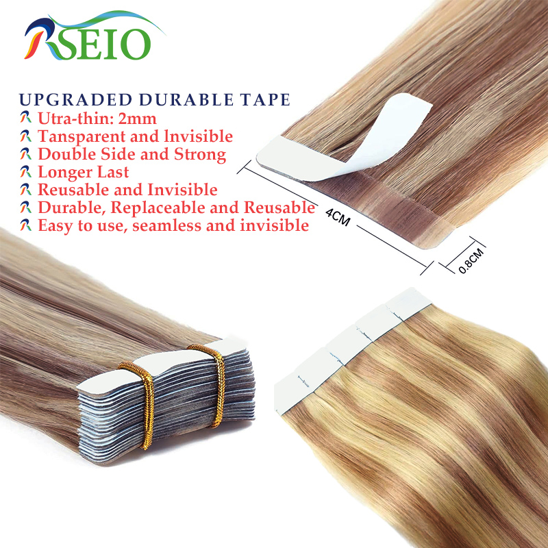 Nastro dritto RSEIO nelle este - Invisible Tape In Extensions Real Hair recensione e prezzo