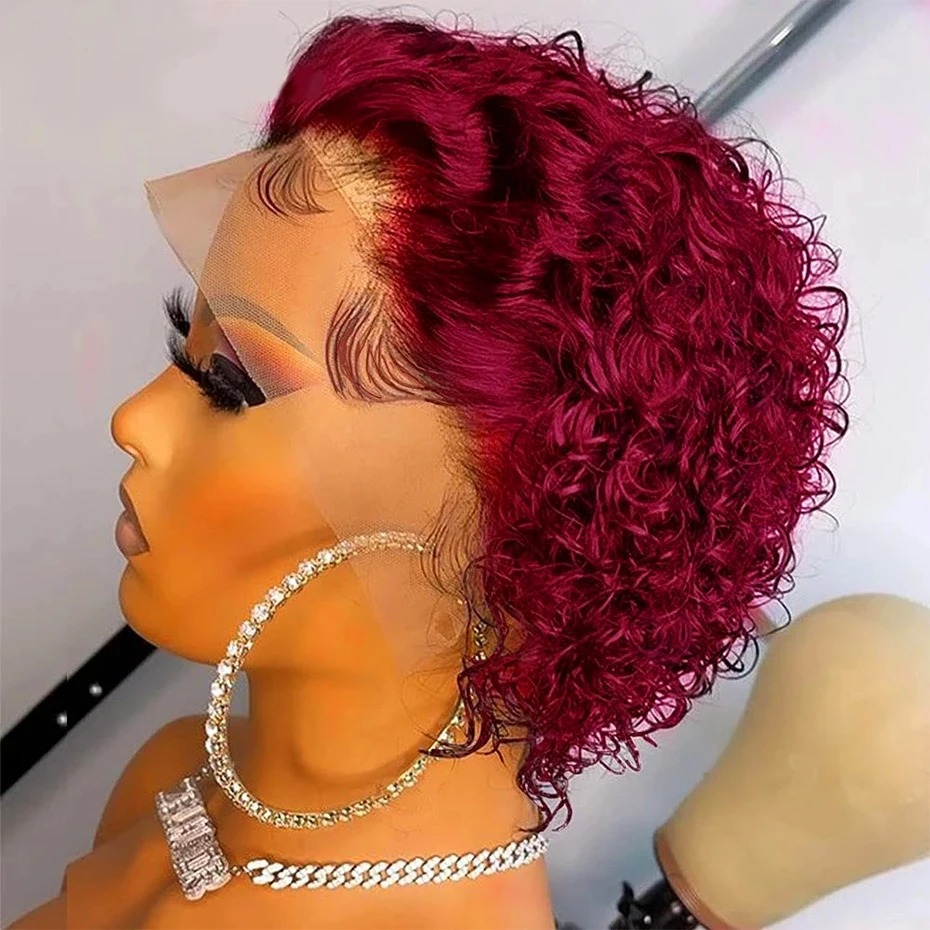 Parrucca Pixie Cut 99J, Parruc - Short Pixie Cut Wig Human Hair Cheap recensione e prezzo