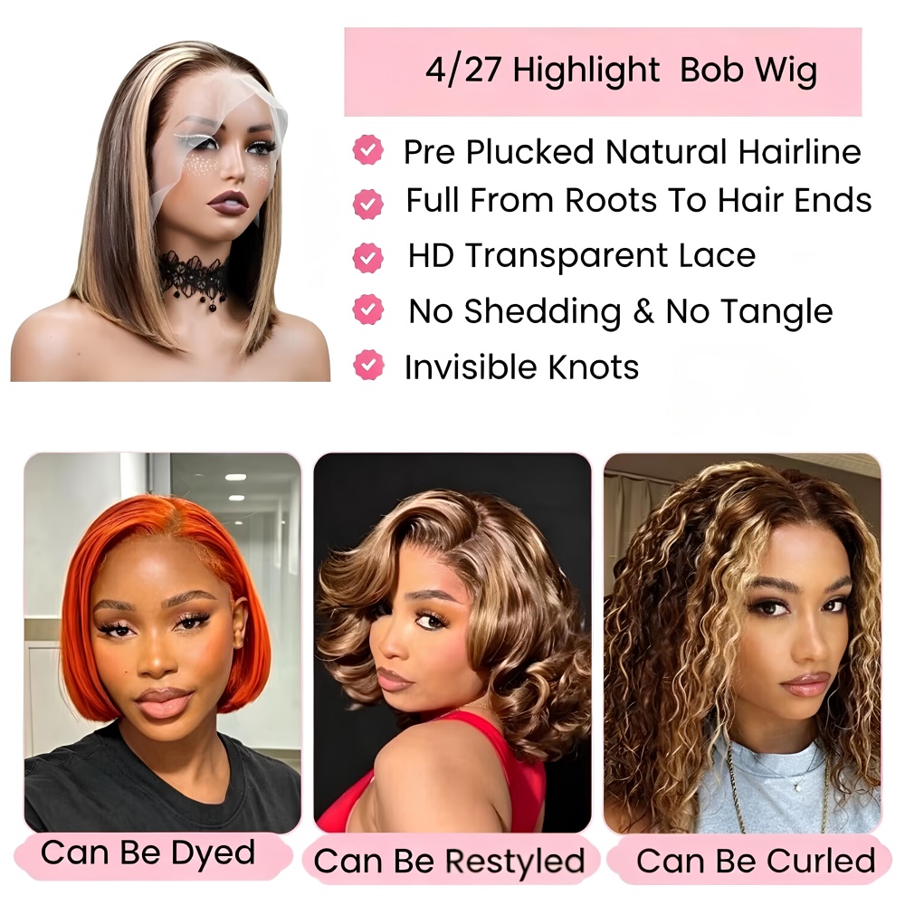 Parrucche Bob Biondo Miele con - Glueless Wear And Go Human Hair Wig recensione e prezzo