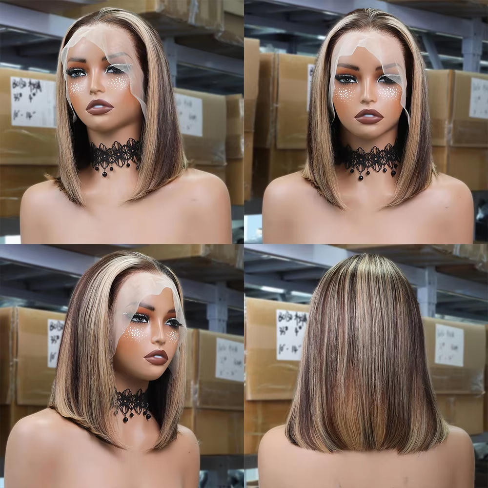 Parrucche Bob Biondo Miele con - Glueless Wear And Go Human Hair Wig recensione e prezzo