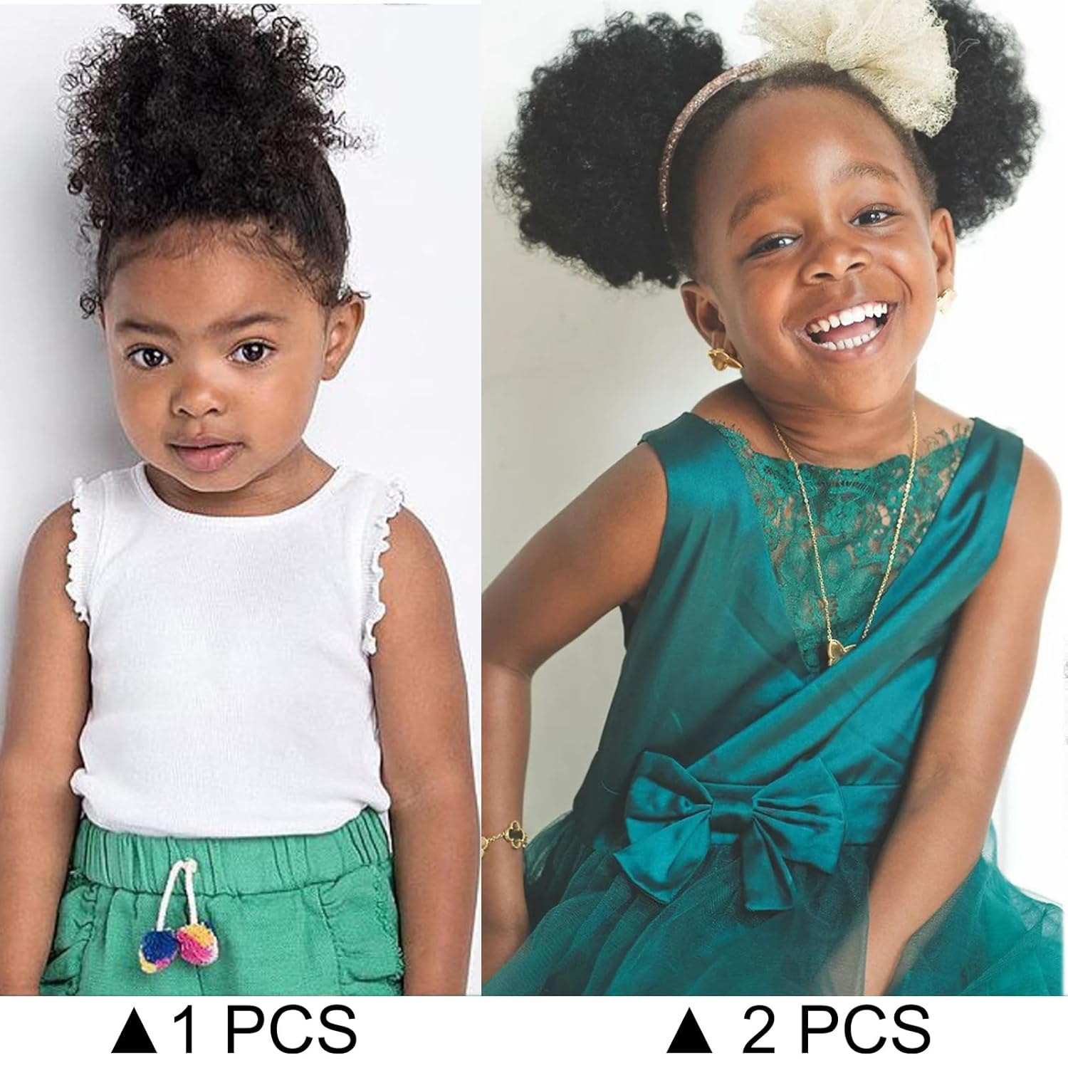 Coda di cavallo sintetica con  - Drawstring Afro Curly Puff Ponytail recensione e prezzo