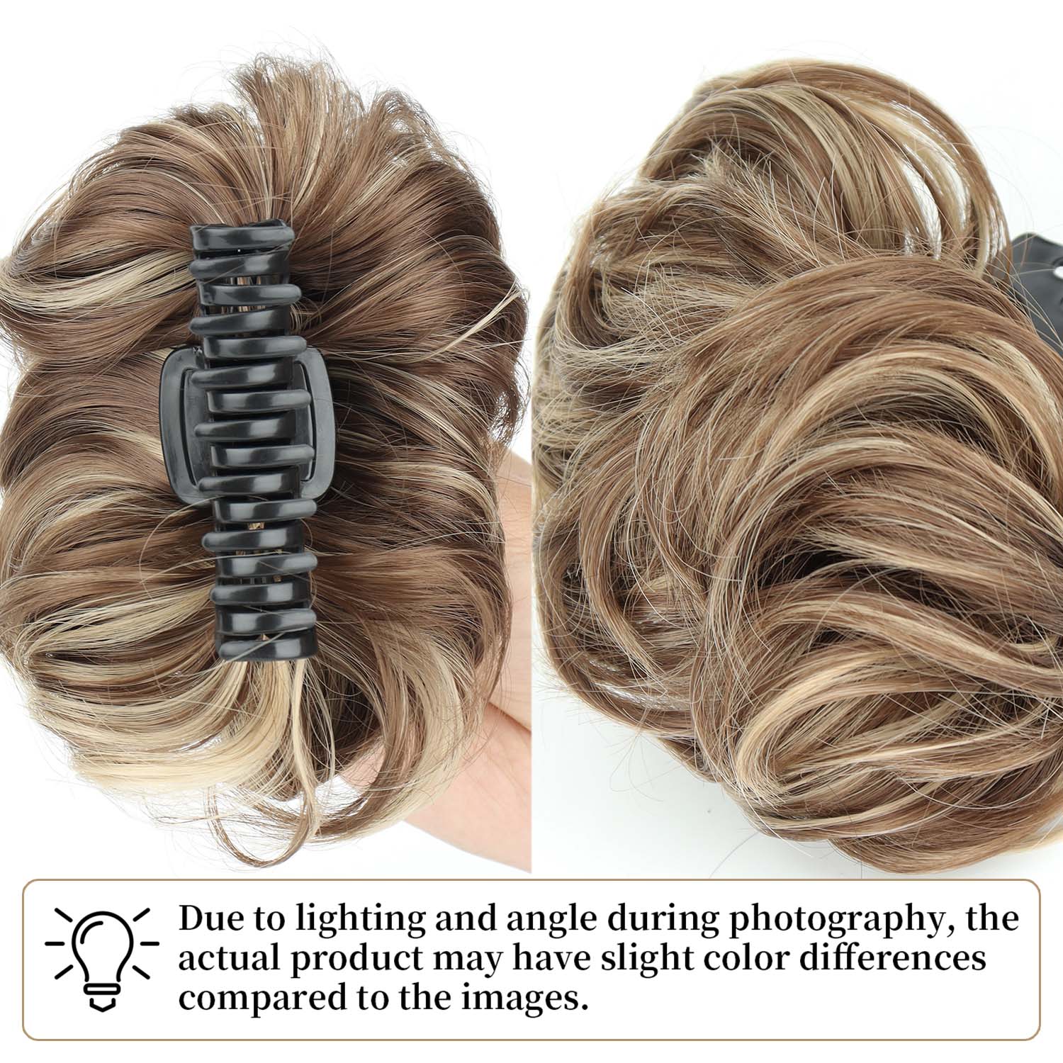 Chignon sintetico disordinato  - Claw Clip Messy Bun Hair Piece recensione e prezzo