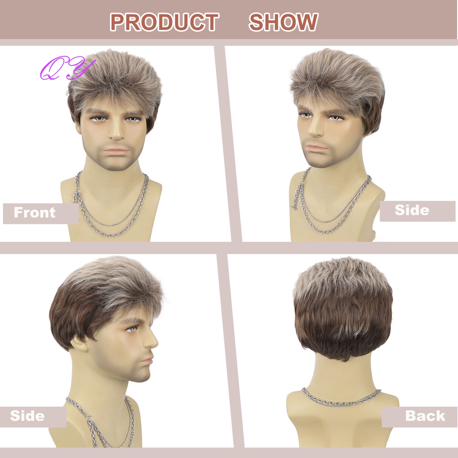 Parrucca sintetica corta marro - Synthetic Wigs recensione e prezzo