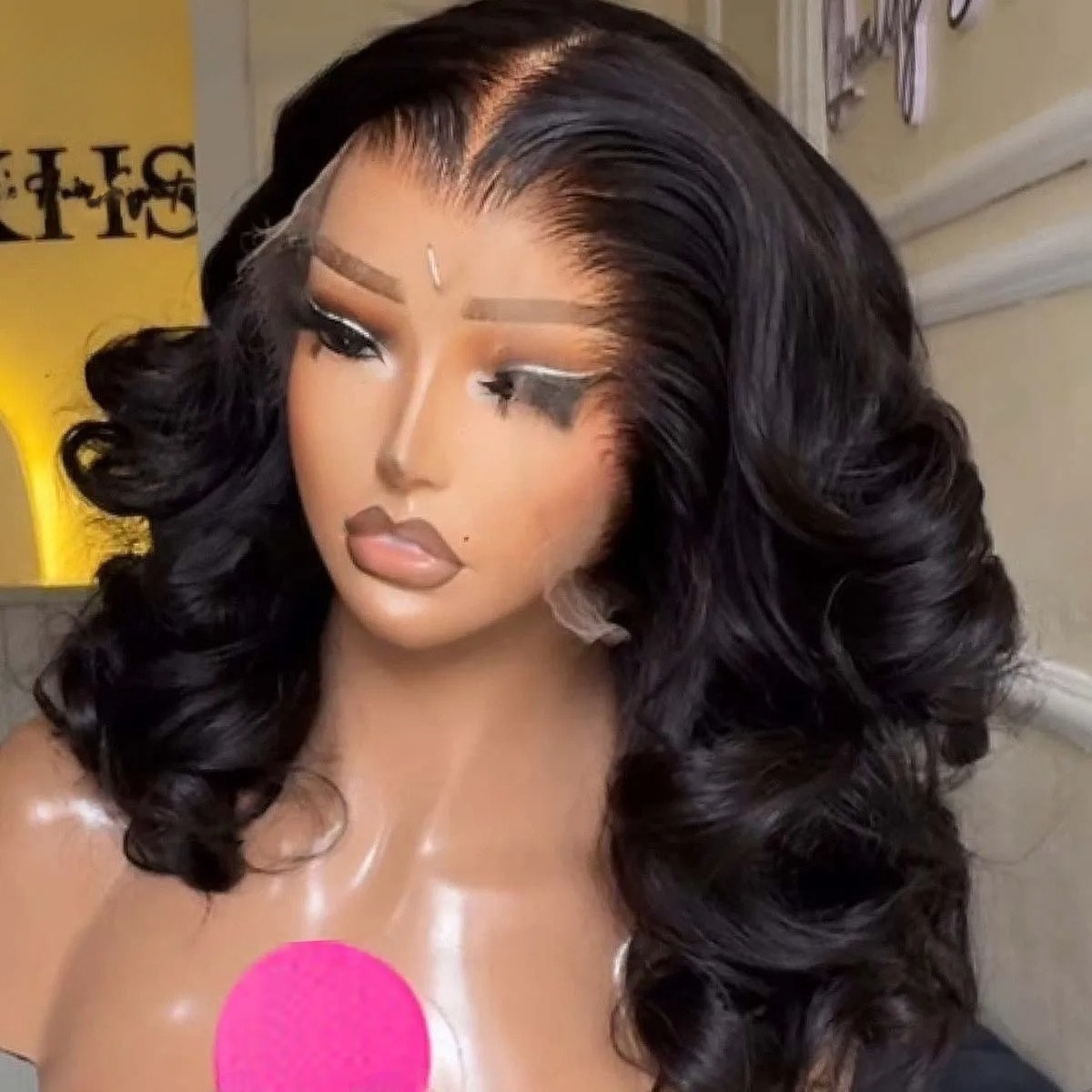 Parrucca Nera Corta Bob Ondula - Pre Parted 13X4 Lace Front Bob Wig recensione e prezzo