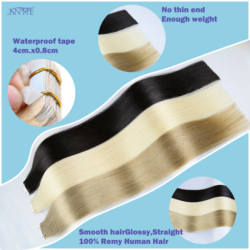 JSNME Extensioni per capelli c - Invisible Tape In Extensions Real Hair recensione e prezzo