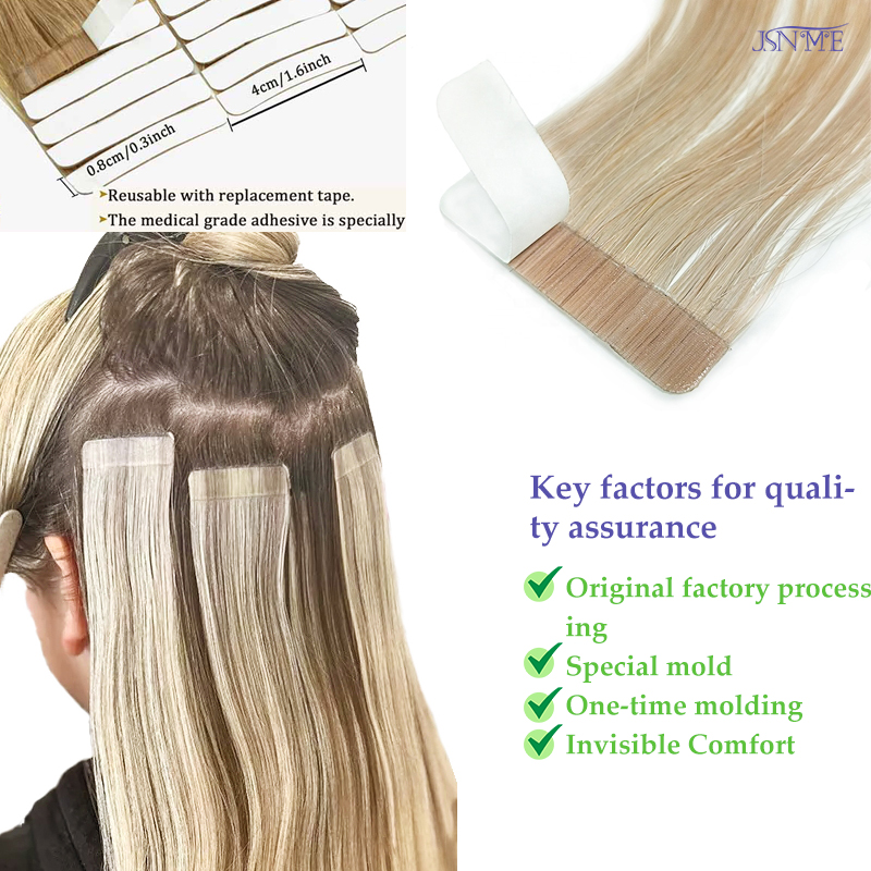 JSNME Extensioni per capelli c - Invisible Tape In Extensions Real Hair recensione e prezzo