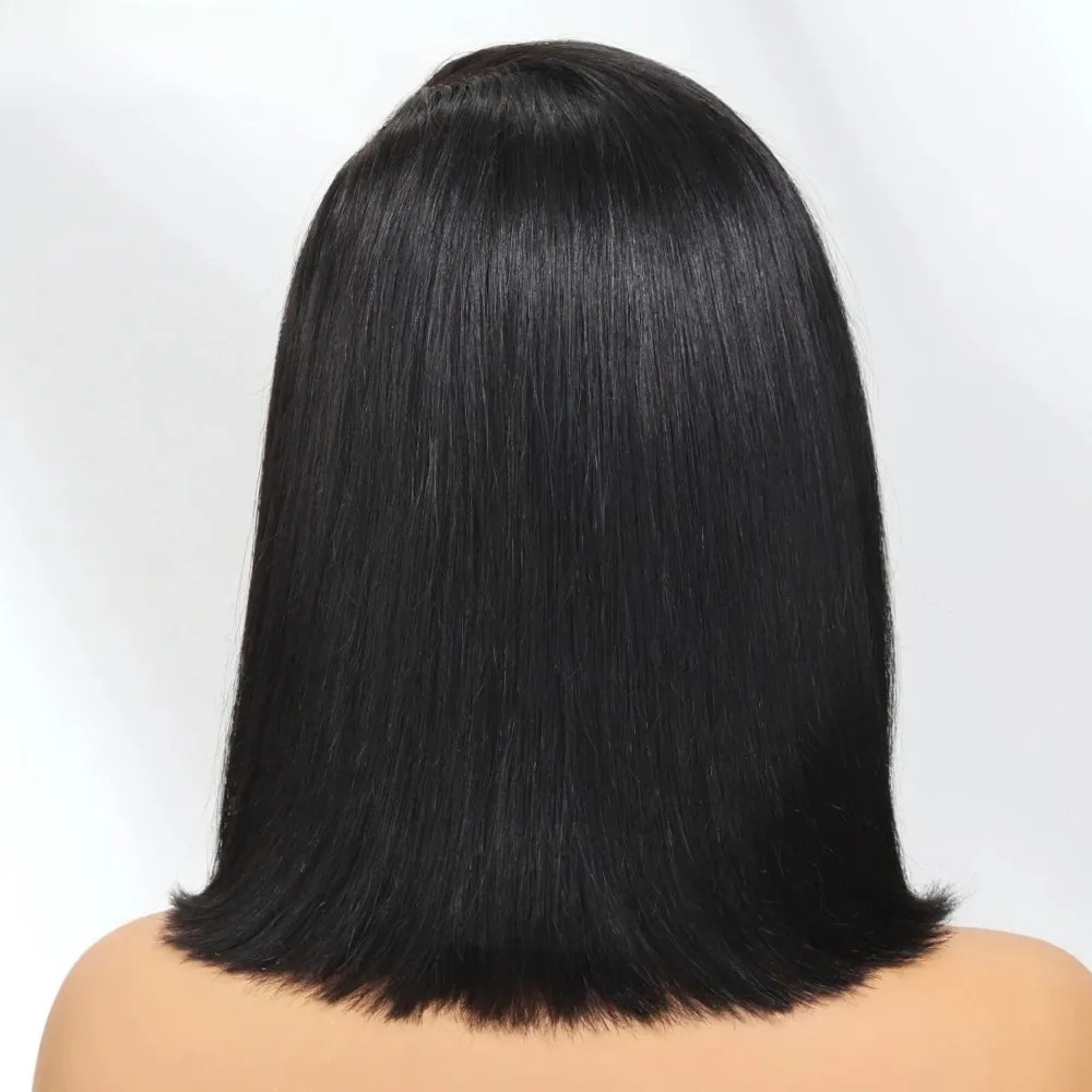 Parrucca Nera Corta Bob Liscia - Pre Parted 13X4 Lace Front Bob Wig recensione e prezzo