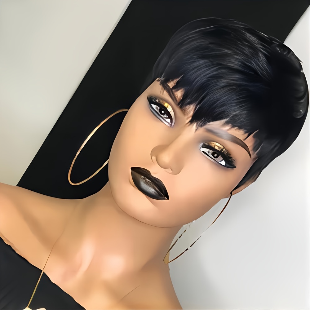 Parrucca corta Pixie Parrucca  - Short Pixie Cut Wig Human Hair Cheap recensione e prezzo