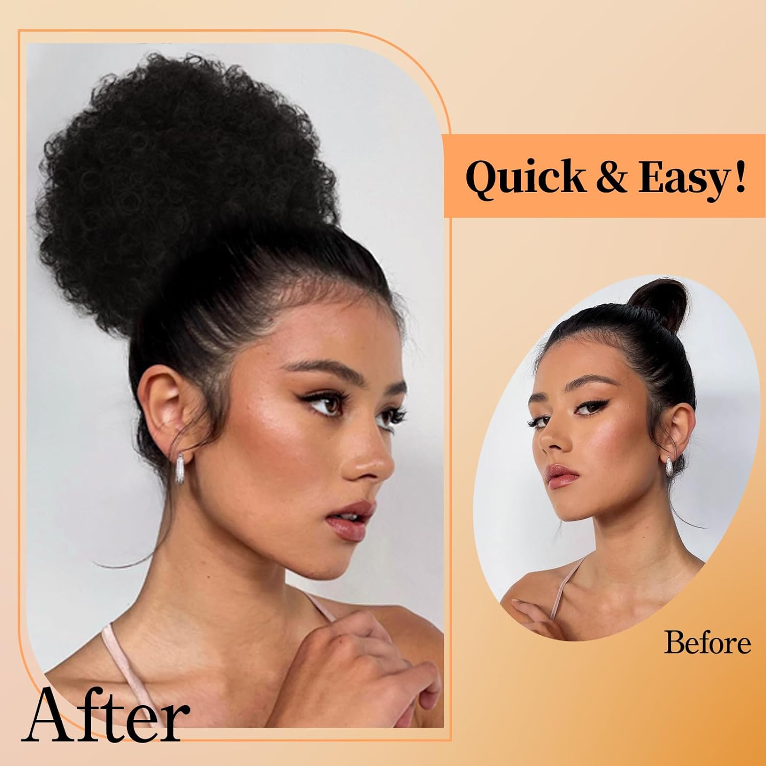 Coda di cavallo afro con couli - Drawstring Afro Curly Puff Ponytail recensione e prezzo