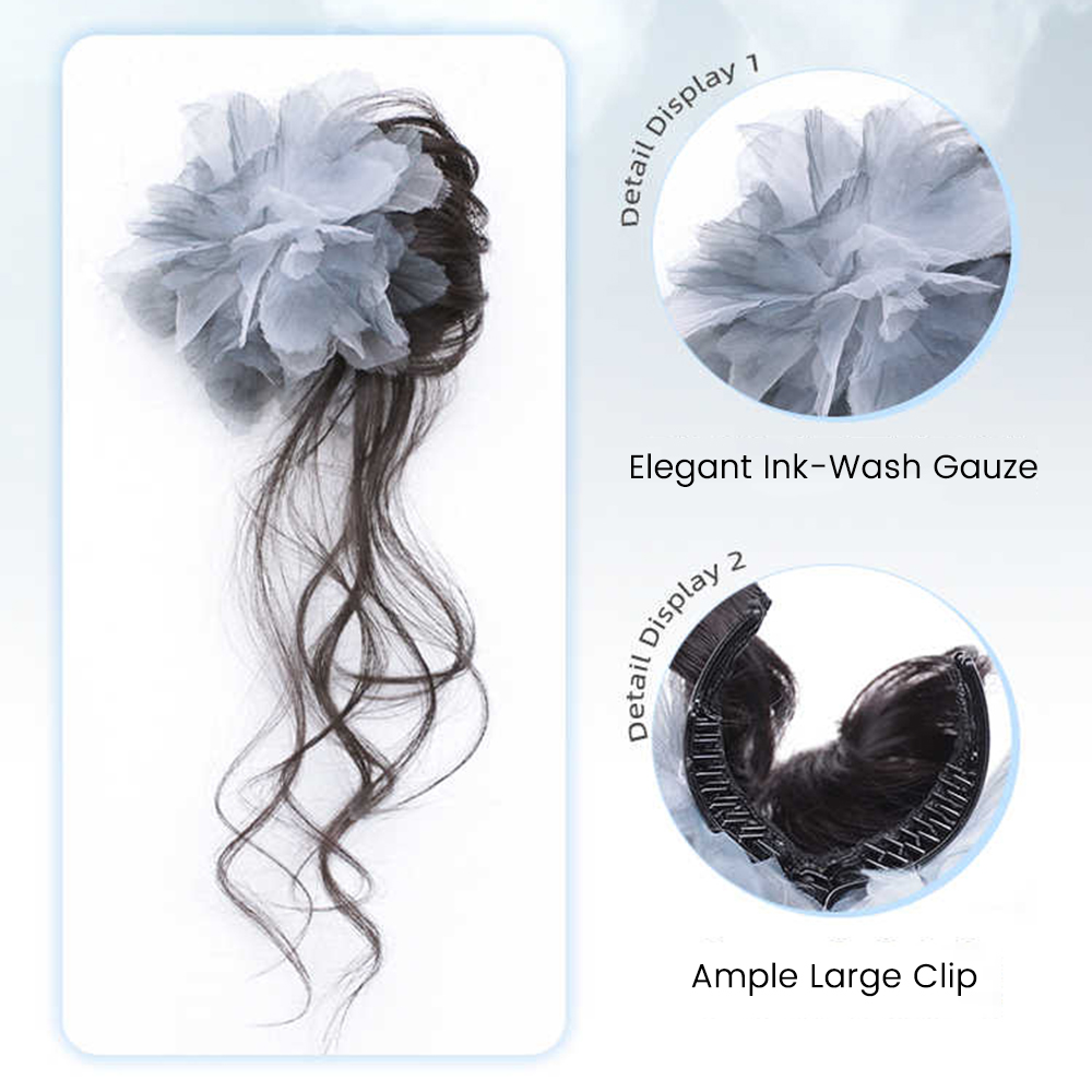 Chignon sintetico corto ondula - Claw Clip Messy Bun Hair Piece recensione e prezzo