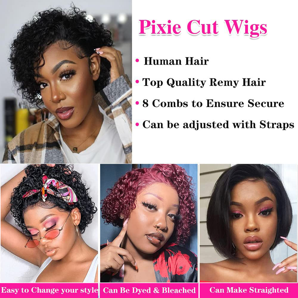 Parrucche Pixie Cut 13x4, Parr - Short Pixie Cut Wig Human Hair Cheap recensione e prezzo