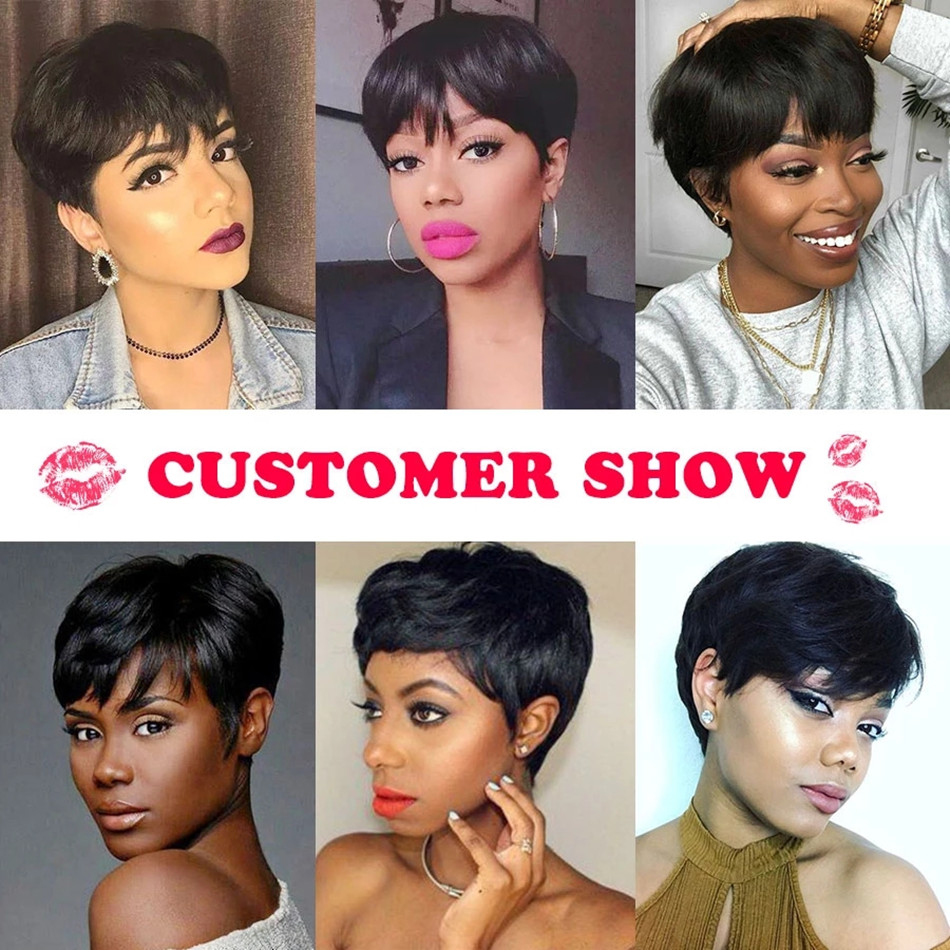 Parrucca corta taglio pixie in - Short Pixie Cut Wig Human Hair Cheap recensione e prezzo