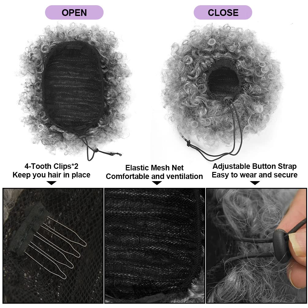 Coda di cavallo afro con couli - Drawstring Afro Curly Puff Ponytail recensione e prezzo