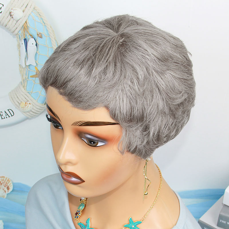 Parrucche Corte e Lisce in Cap - Short Pixie Cut Wig Human Hair Cheap recensione e prezzo