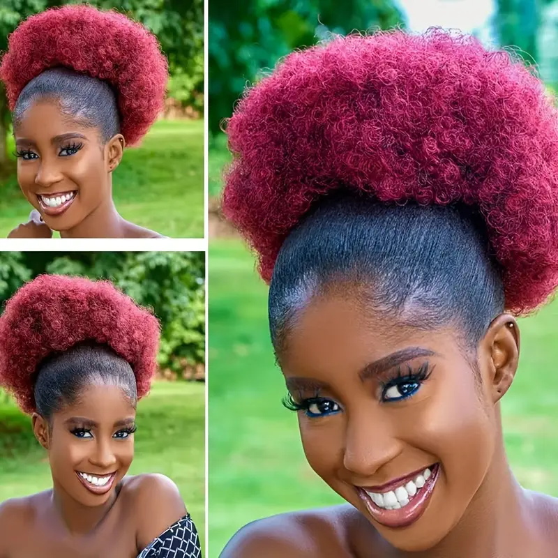1pc da donna 10 pollici Afro c - Drawstring Afro Curly Puff Ponytail recensione e prezzo