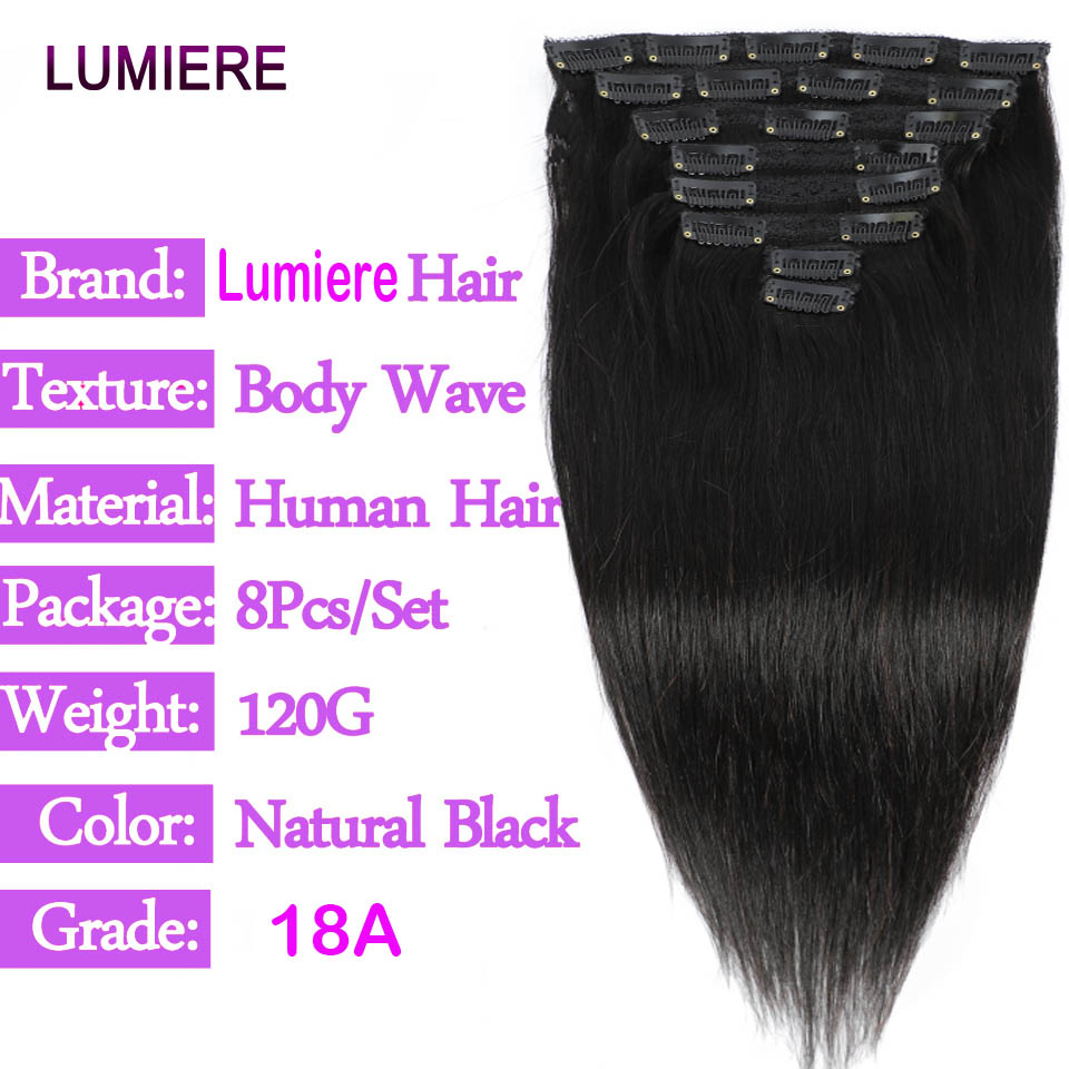 Extensioni per capelli lisci a - Seamless Clip In Hair Extensions Human Hair recensione e prezzo