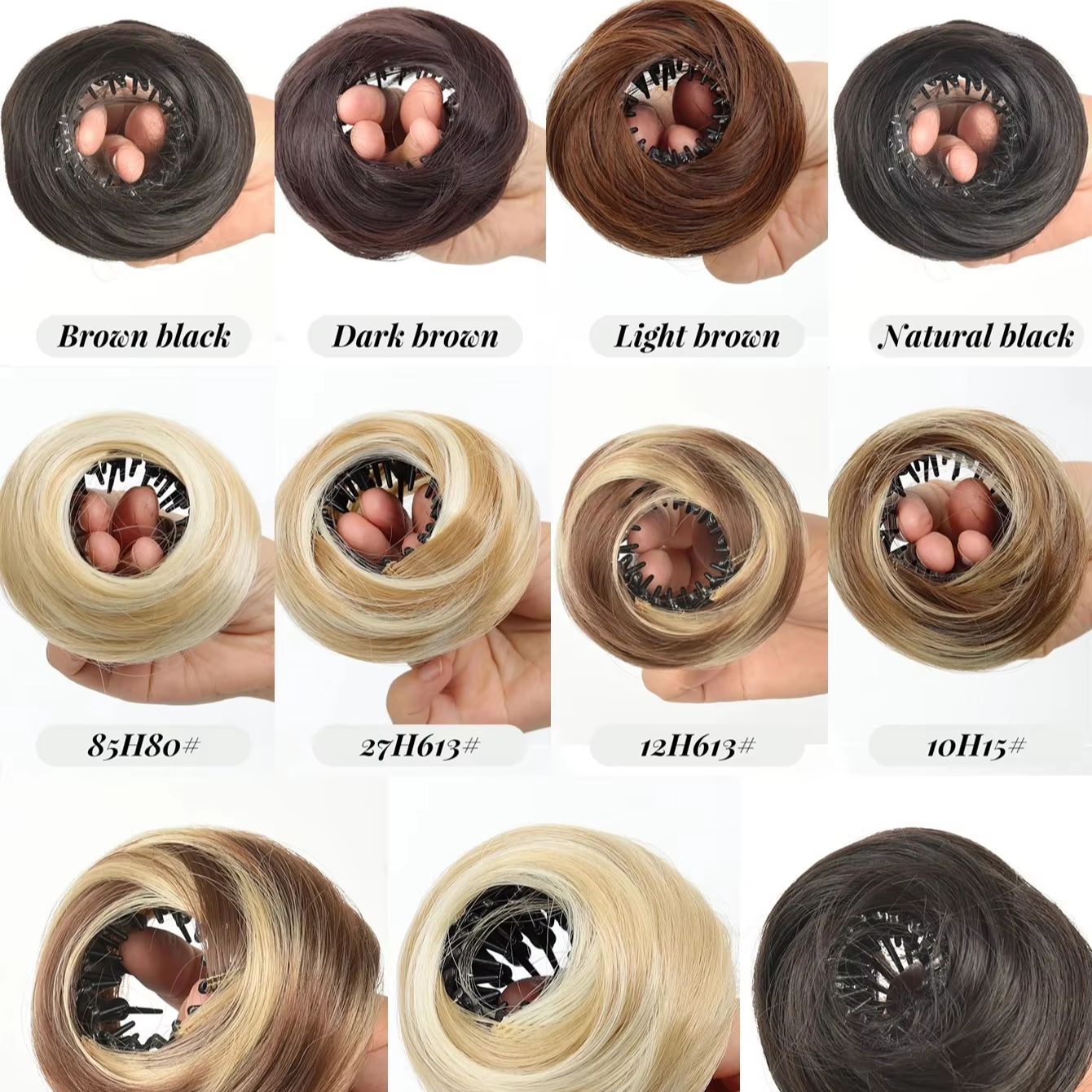 Fermaglio per capelli sintetic - Claw Clip Messy Bun Hair Piece recensione e prezzo