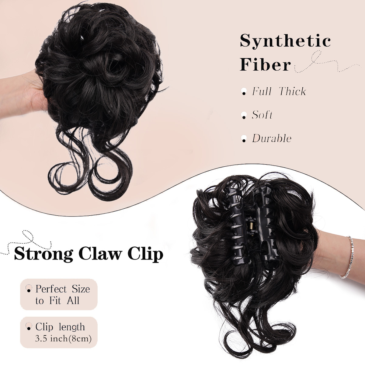 Chignon disordinato Pezzo di c - Claw Clip Messy Bun Hair Piece recensione e prezzo