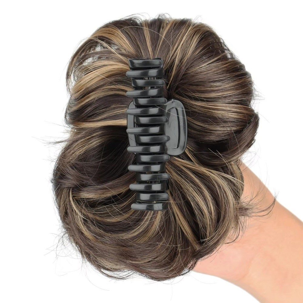 Chignon sintetico ondulato con - Claw Clip Messy Bun Hair Piece recensione e prezzo