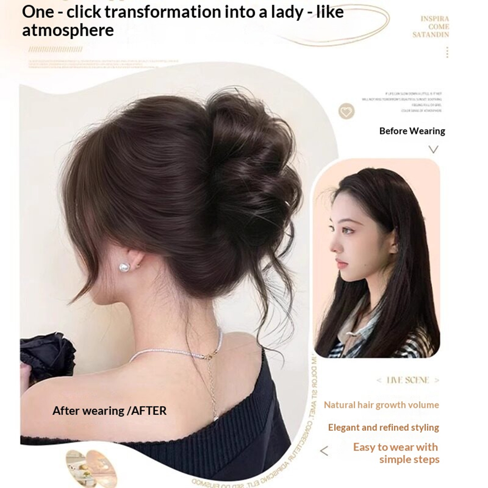 1 pz Elegante Chignon con Clip - Claw Clip Messy Bun Hair Piece recensione e prezzo
